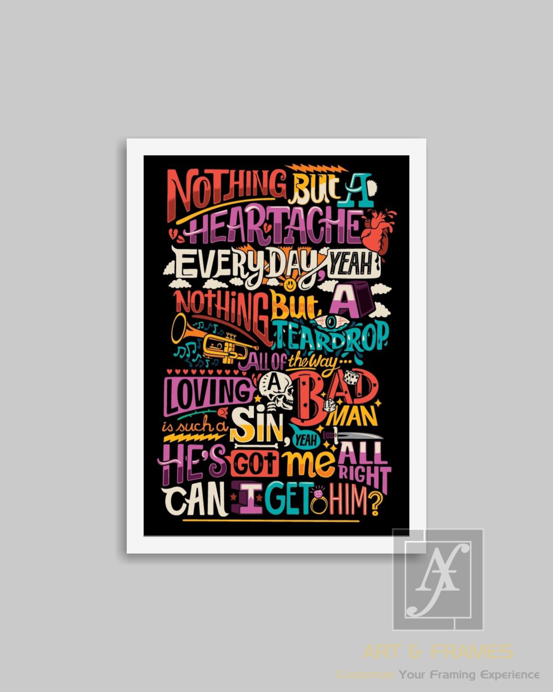 QUOTES ART & FRAMES WITH FRAME WH-0-9