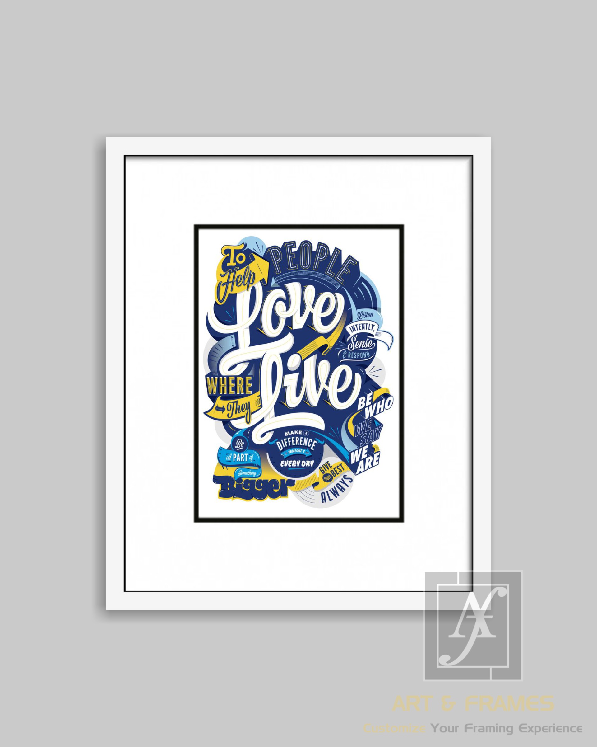 QUOTES ART & FRAMES WITH FRAME WH0-25