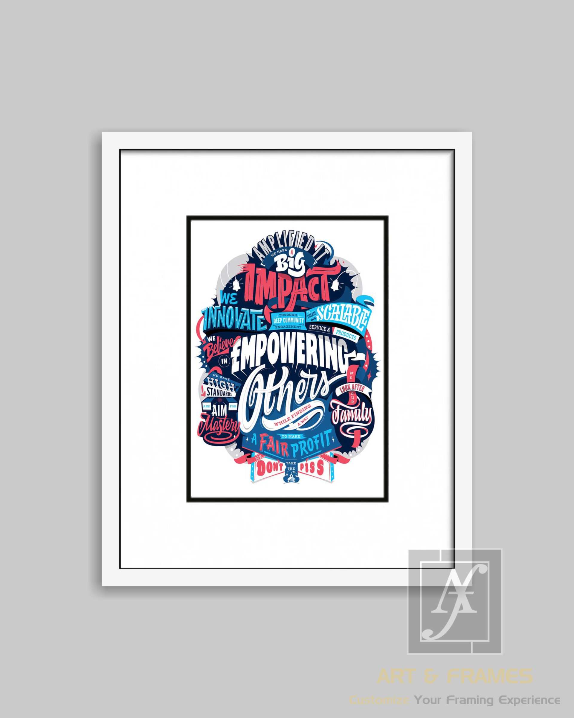 QUOTES ART & FRAMES WITH FRAME WH0-3