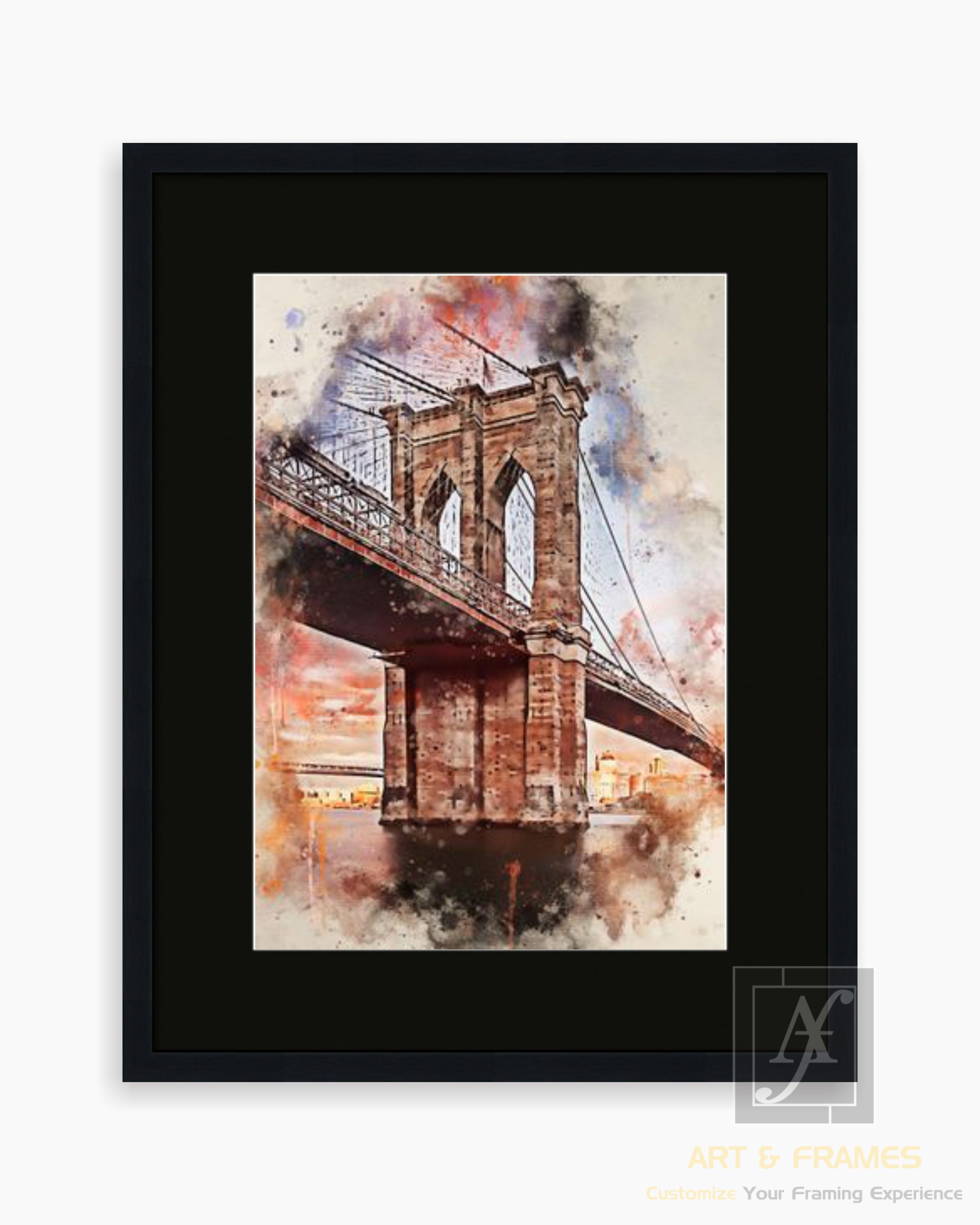 BRIDGE WATER COLOR PAINTING (DIGITAL PRINT)