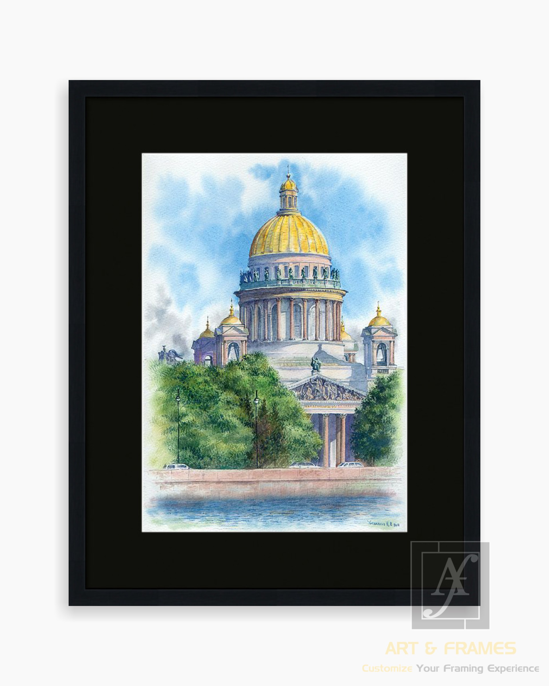 CATHEDRAL IN WATER COLOR