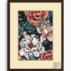 FLORAL ART WITH FRAME & DOUBLE MOUNT (58)