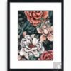 FLORAL ART WITH FRAME & DOUBLE MOUNT (58)
