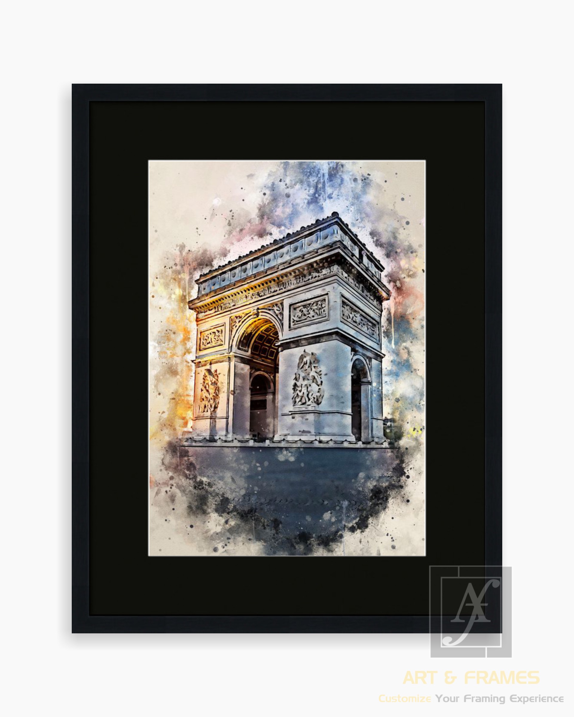 FRANCE IN WATER COLOR (PRINT)
