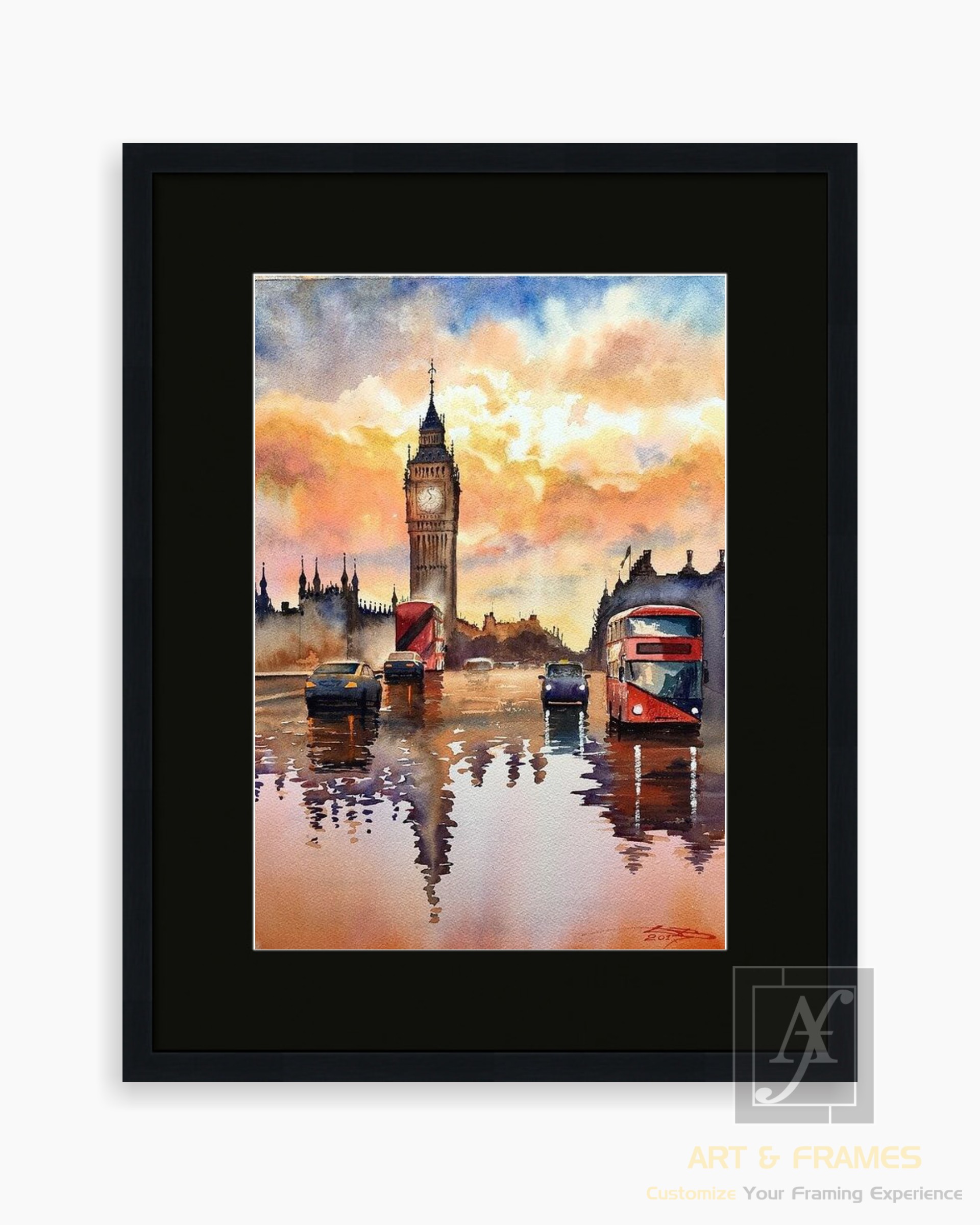 LONON IN WATER COLOR