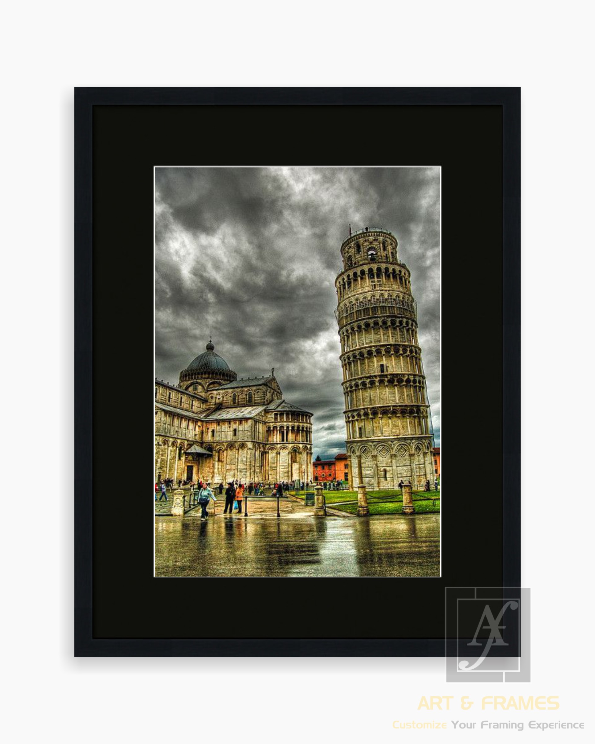 PISSA TOWER IN WATER COLOR (PRINT)
